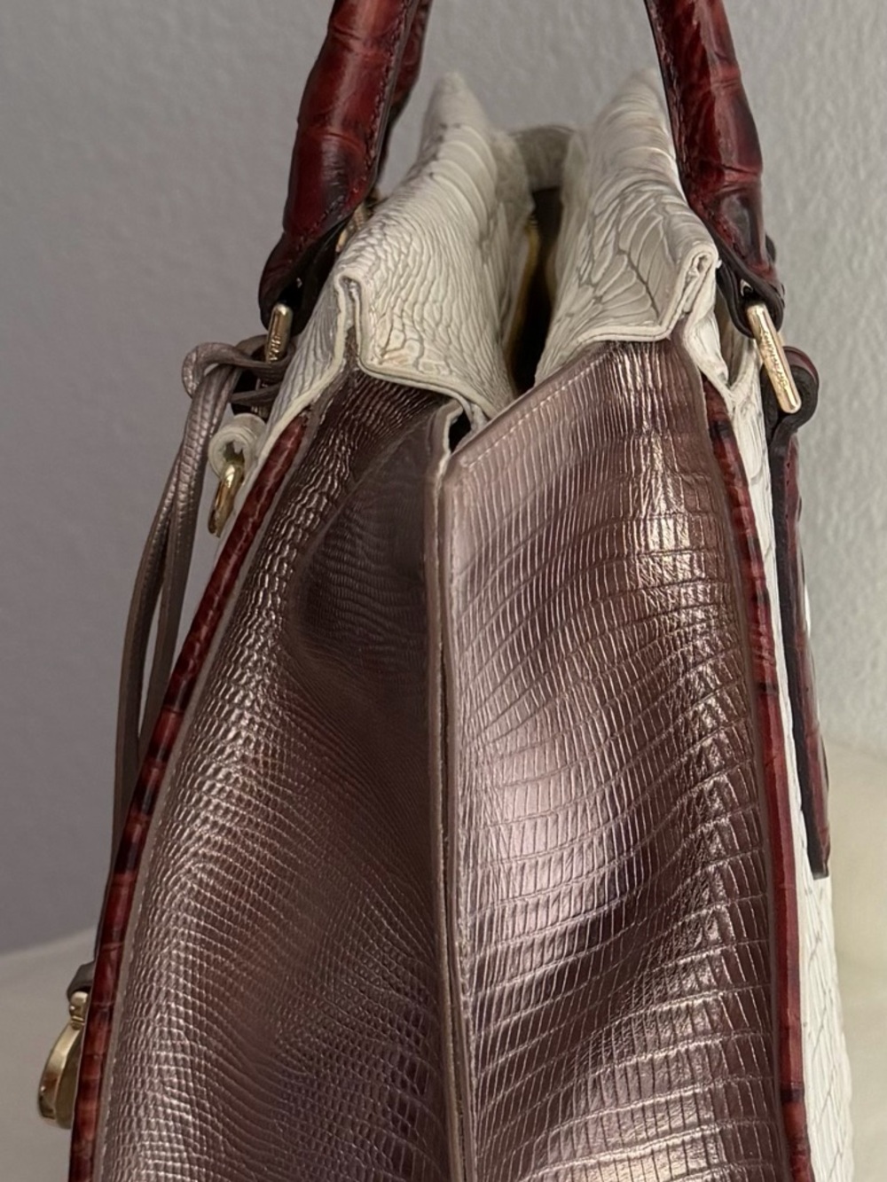 NWT Brahmin Priscilla Satchel - Picture 4 of 12